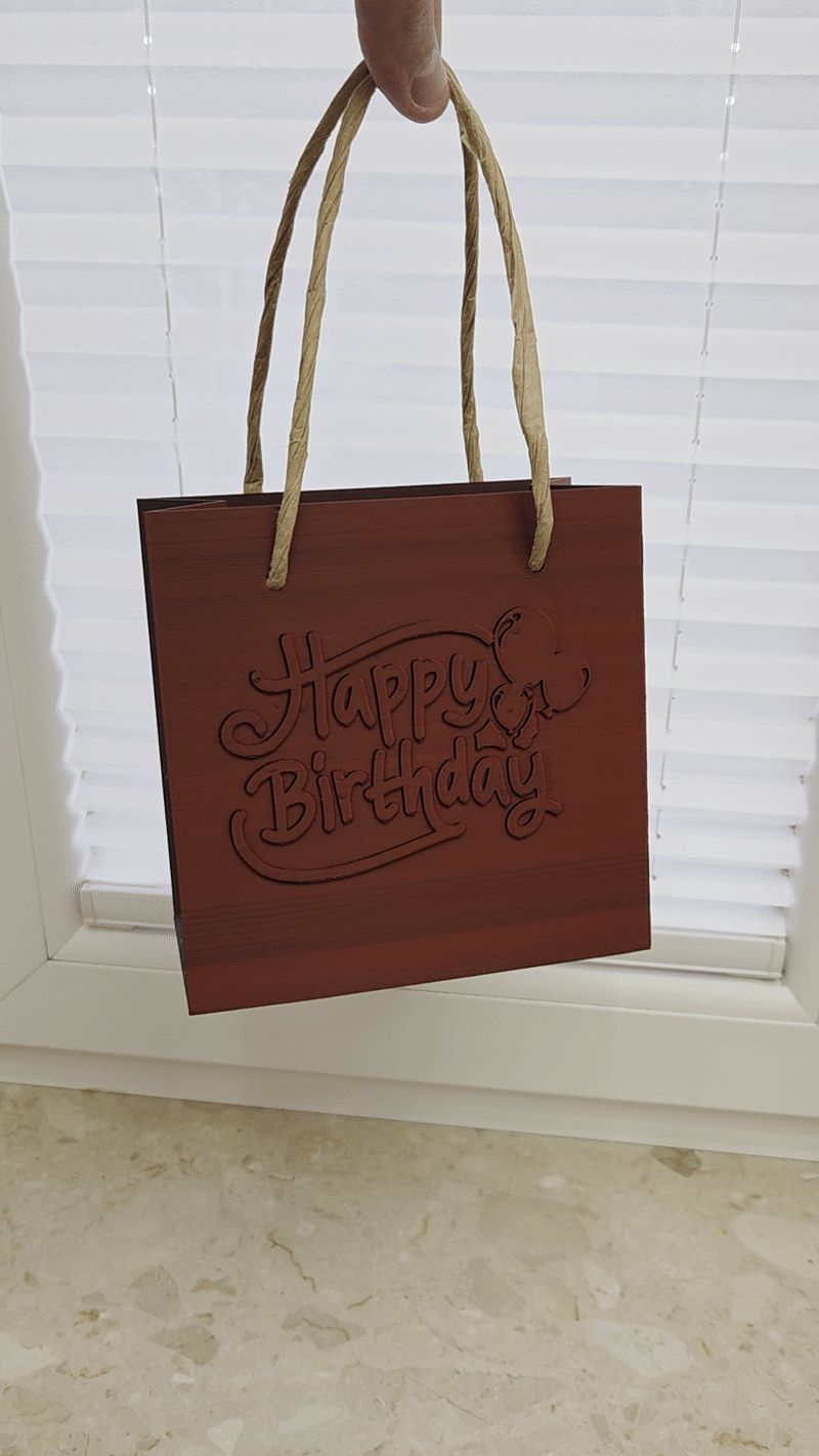 Gift Bag with Space for Your Own Design