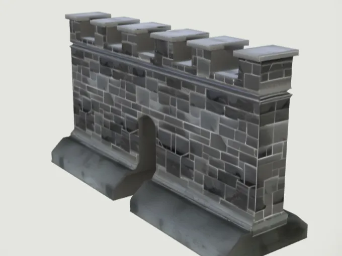 Stone Fortress wall section