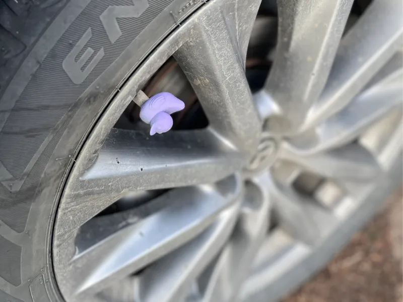 Rubber Duck Valve Cap Car Tire Threaded