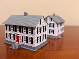 N Scale Colonial Style House