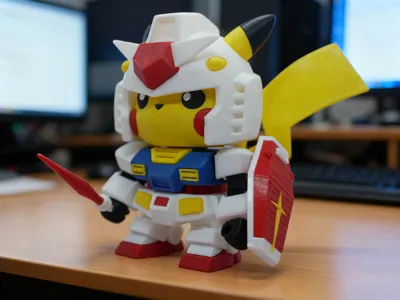 Gundam Original Pikachu (fully disassembled, no AMS needed)