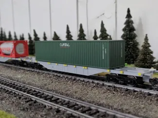 Sgns H0 60ft Containertragwagen h0 