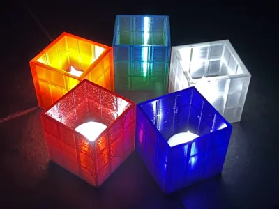 Mini Glass Block LED Lights