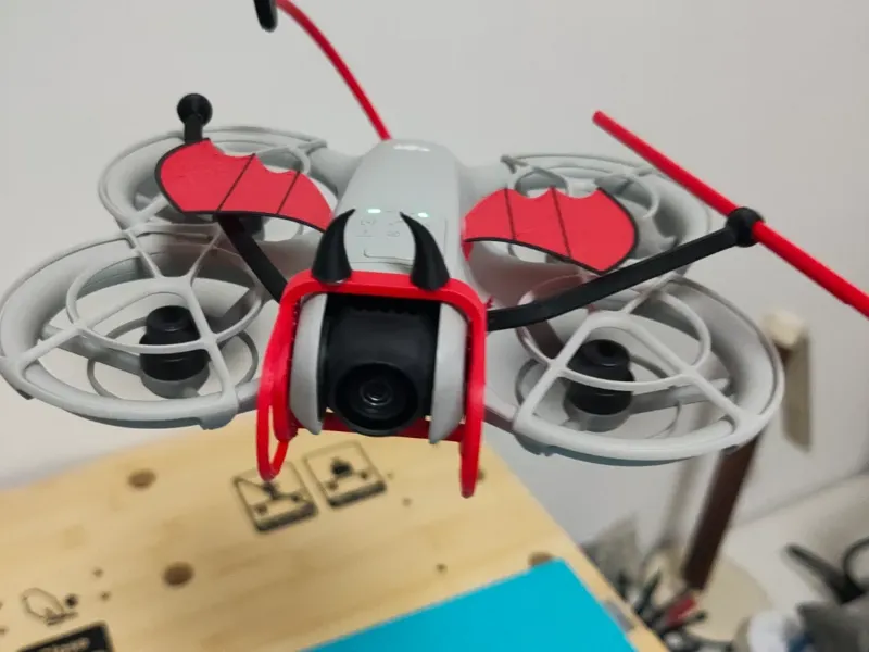 大疆 dji neo 镜头防撞架 第二弹（恶魔篇）