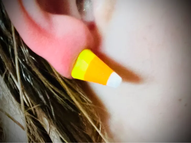 Magnetic Candy Corn Earrings