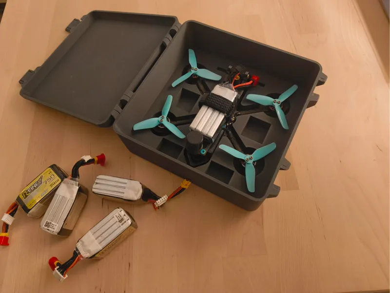 DRONE JENO 3" TRANSPORT CASE  - BOÎTE  AVEC LIPO