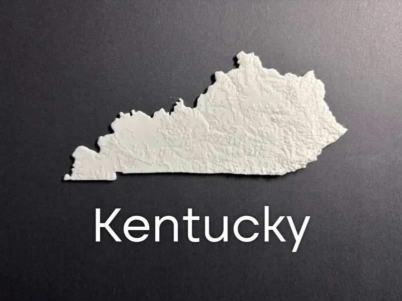 State of Kentucky terrain