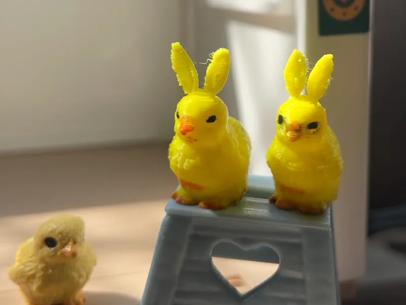 Schleich chicken with bunny ears