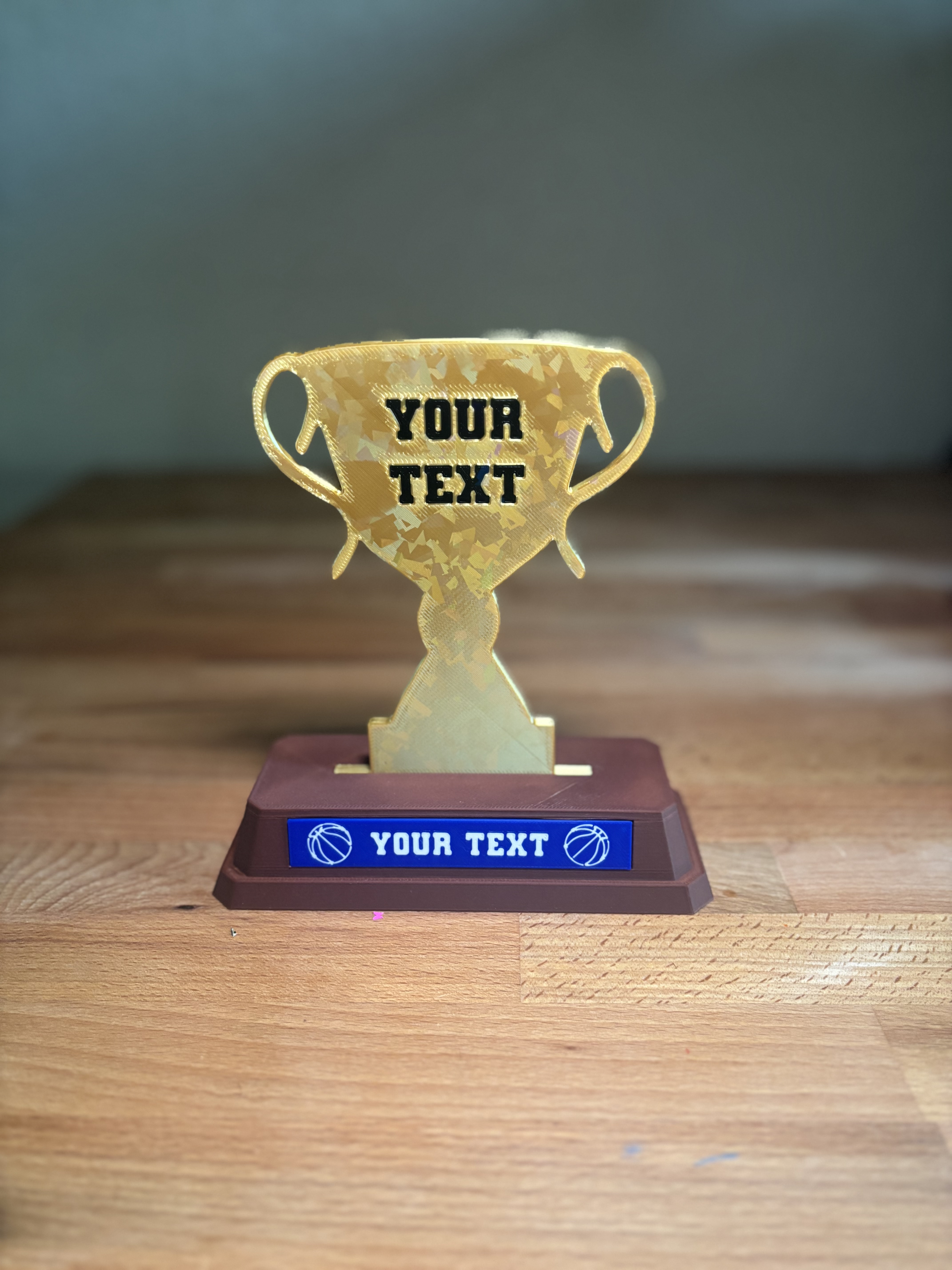 Miniatura 1 do modelo 3D Customizable Trophy | Editable Template