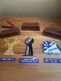 Blank Trophy Template | Add Your Own Topper