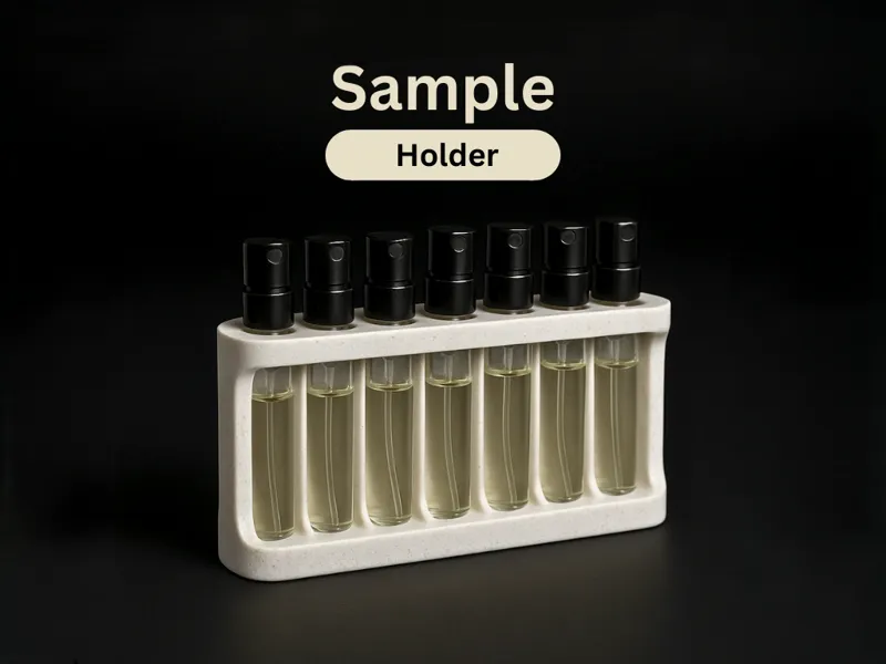 Perfume sample holder
