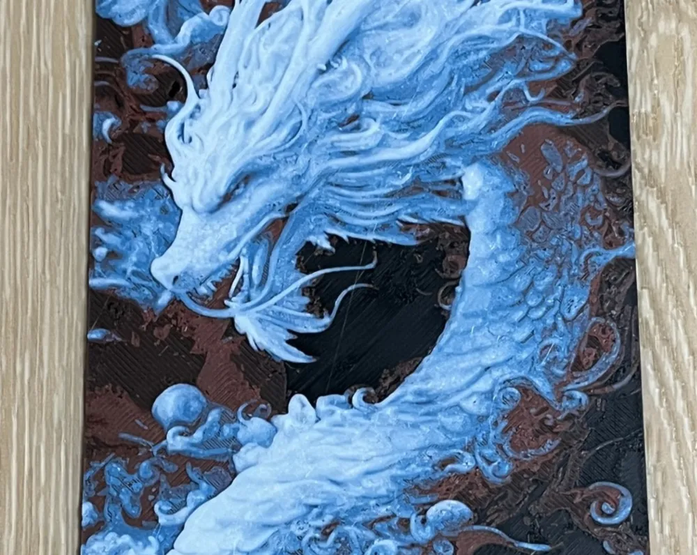 Eastern-style Dragon Hueforge - Free 3D Print Model - MakerWorld