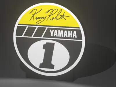 Kenny Roberts Yamaha inspired lightbox