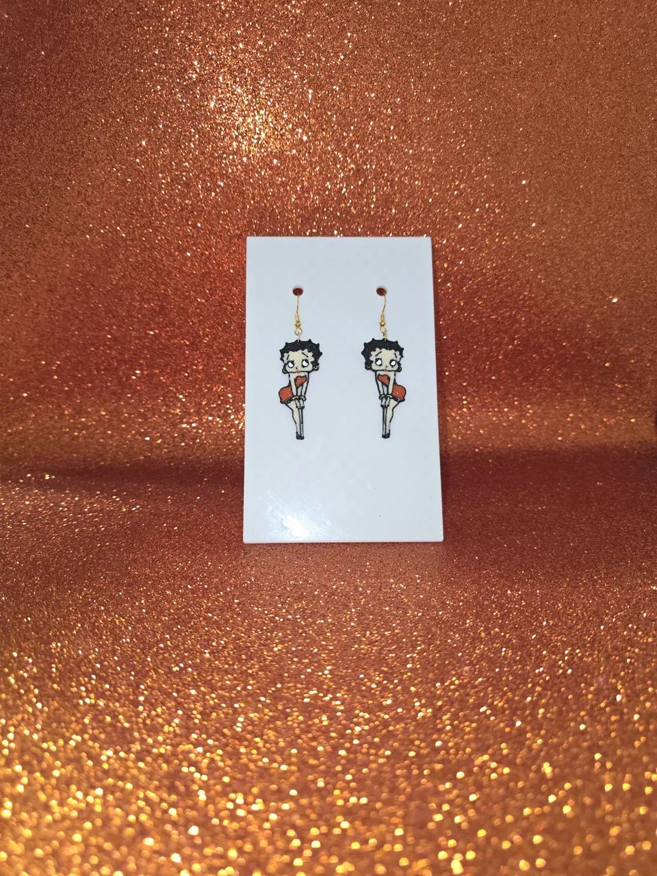 Betty Boop earrings view 2