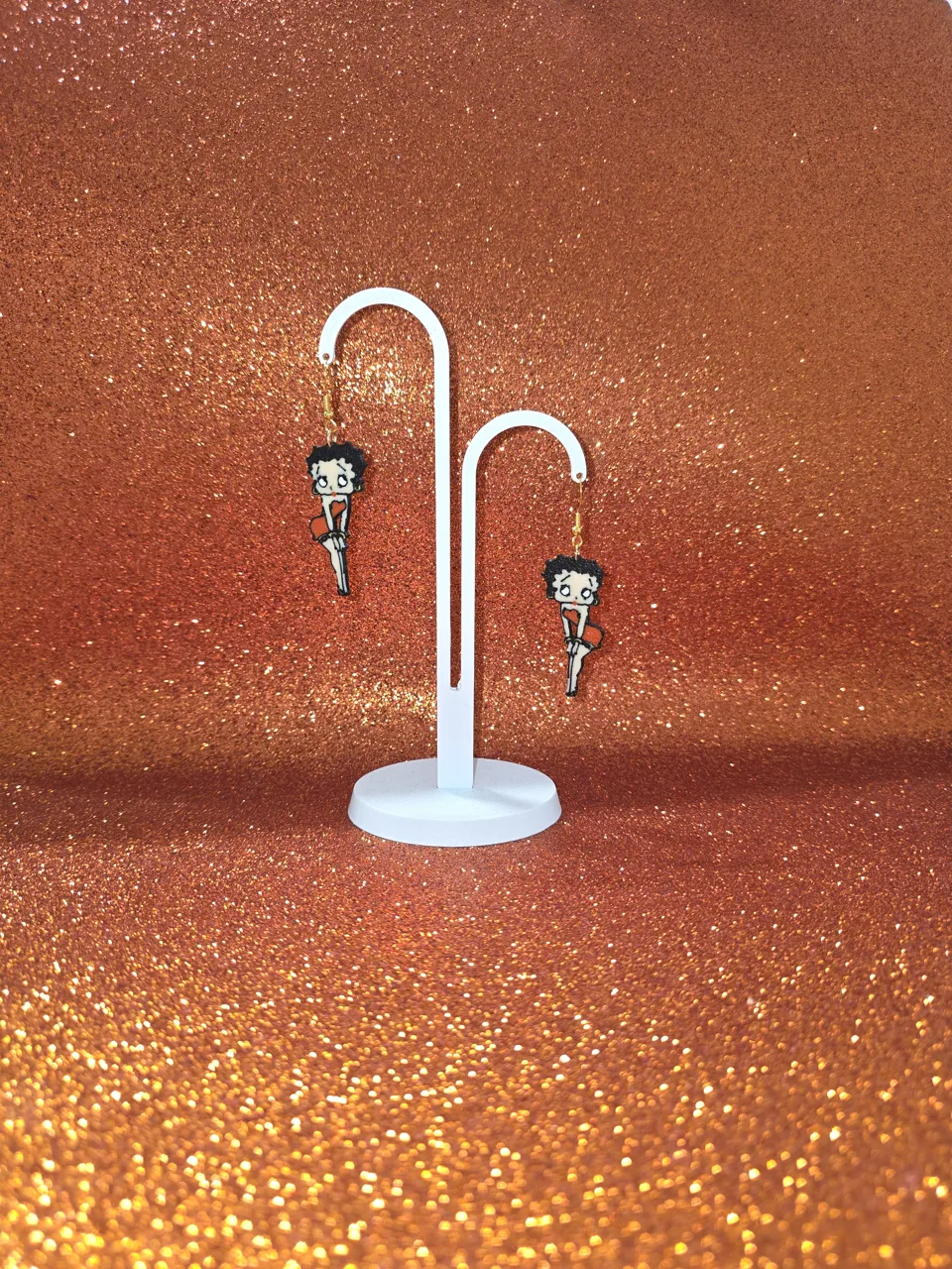 Betty Boop earrings view 3