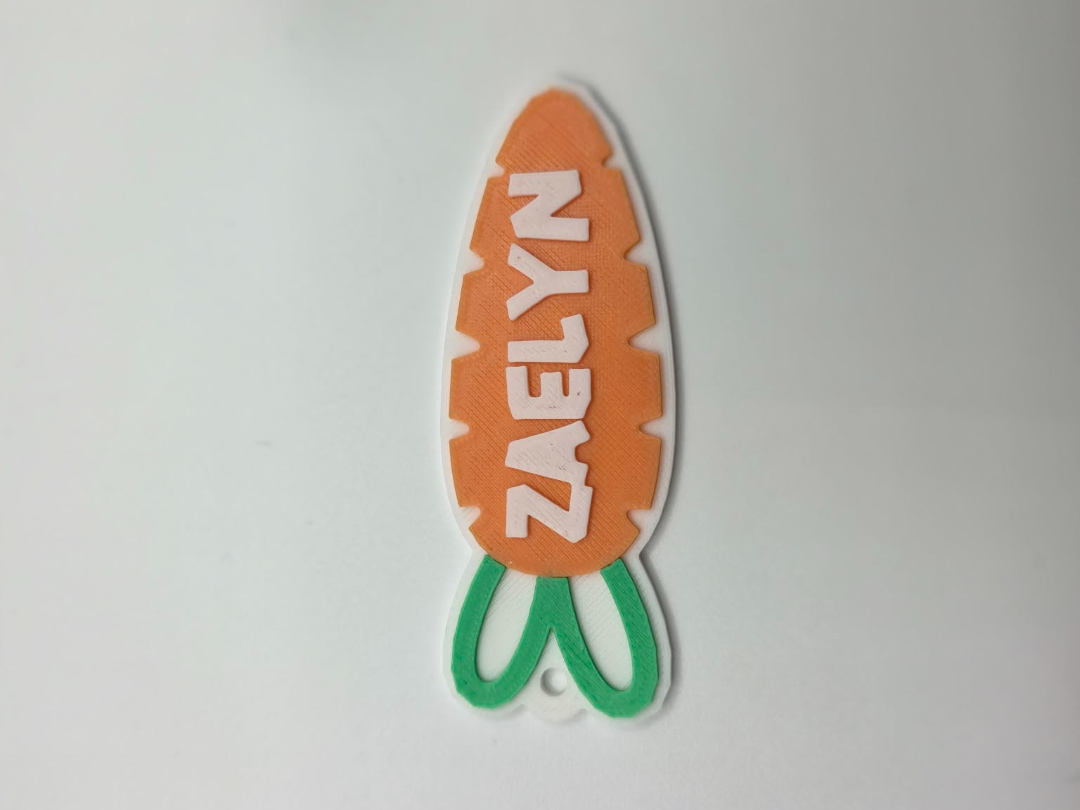 Carrot Easter Basket Tag *CUSTOMIZABLE TEXT*