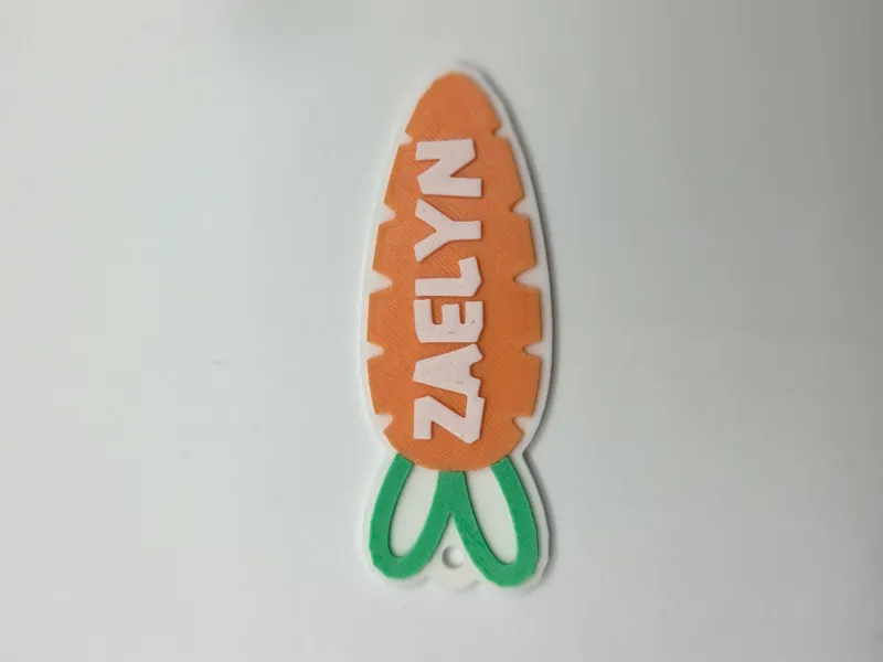 Carrot Easter Basket Tag *CUSTOMIZABLE TEXT*