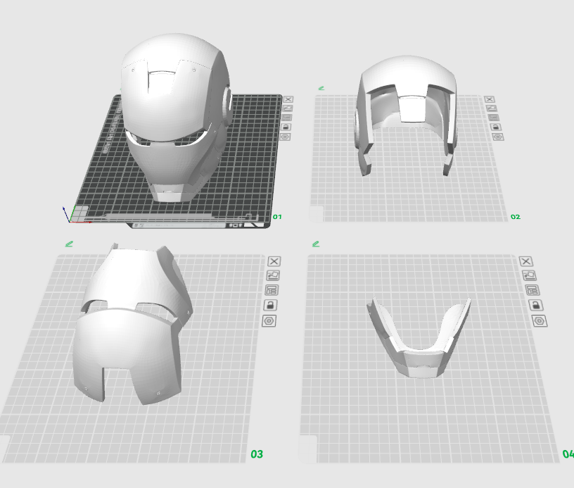 Miniatura 2 do modelo 3D 钢铁侠头盔