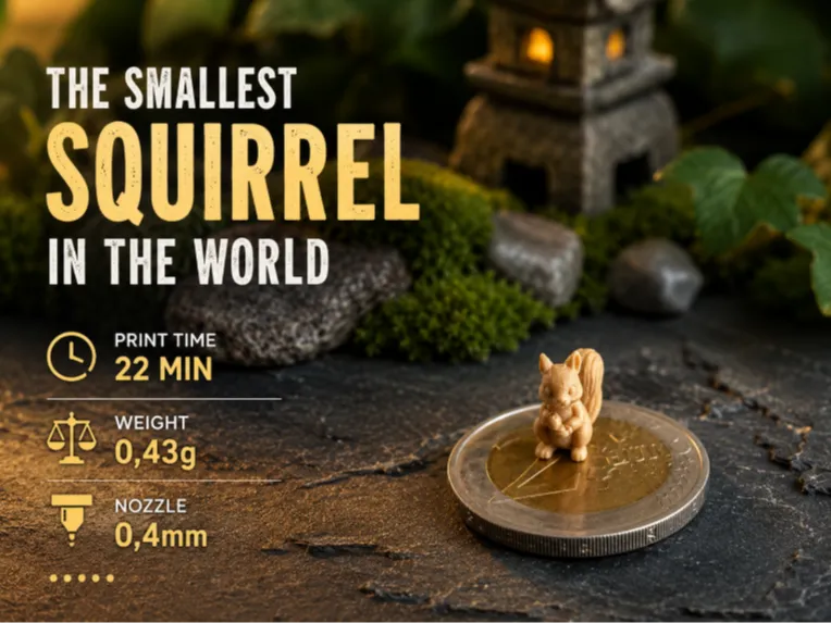 Tiny Squirrel – World's Smallest 0.4 mm Nozzle