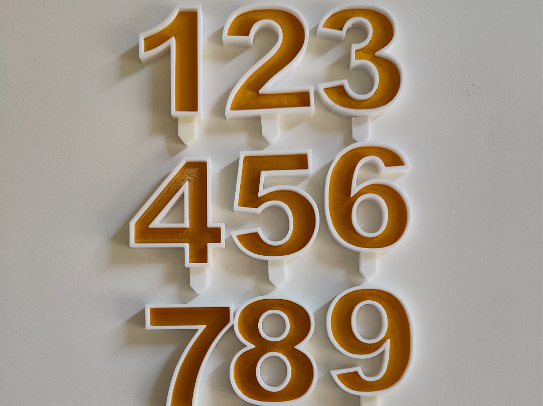 Cake Number Set - Parametric Box