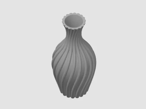 Vaso con Nervature 120mm