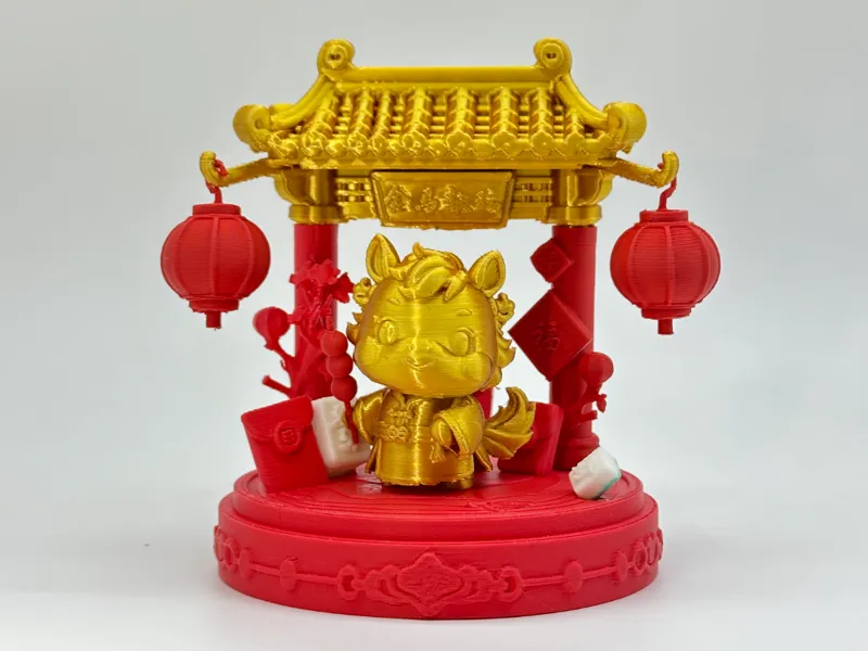 金马献瑞摆件