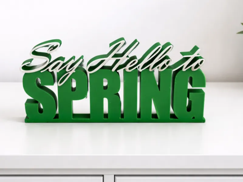 Say Hello to Spring - Schriftzug / Dekoration