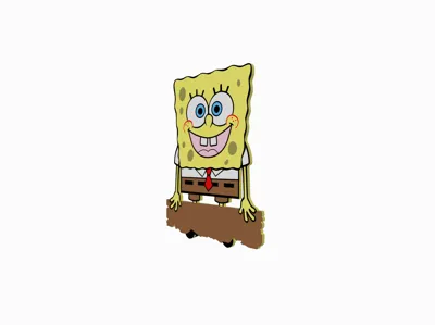 SpongeBob Keychain (Custom name)