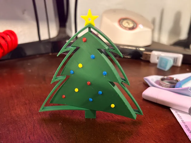 Decorated Tree Spinner Ornament