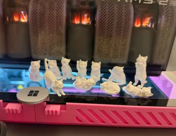 Soporte: Mini low poly cat kitty army, <2g each, No support — vista de referencia 3