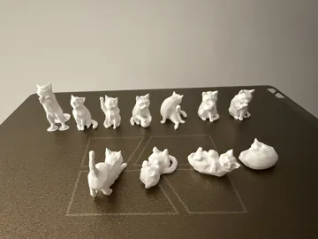 Soporte: Mini low poly cat kitty army, <2g each, No support — vista de referencia 4