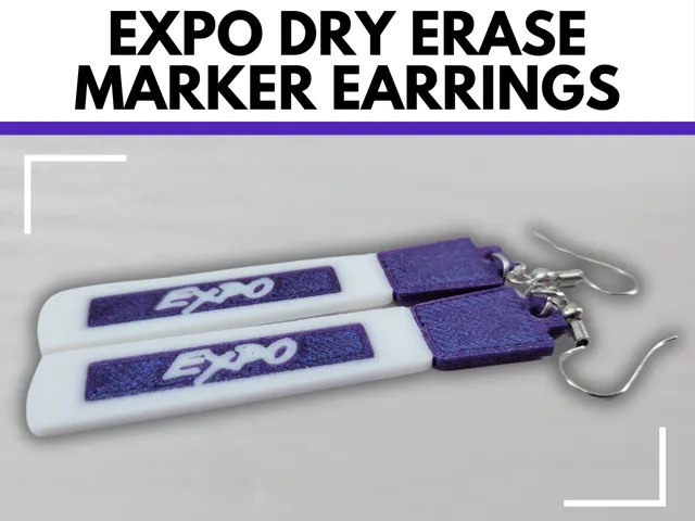 Expo Dry Erase Marker Earrings for Teacher Outfits