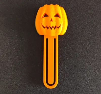 Pumkin bookmark halloween V.3