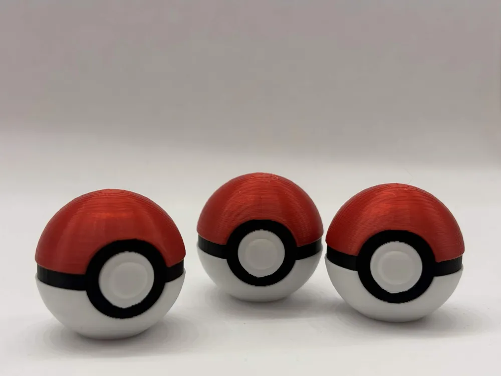 Mini Pokeball Collectible - Free 3D Print Model - MakerWorld