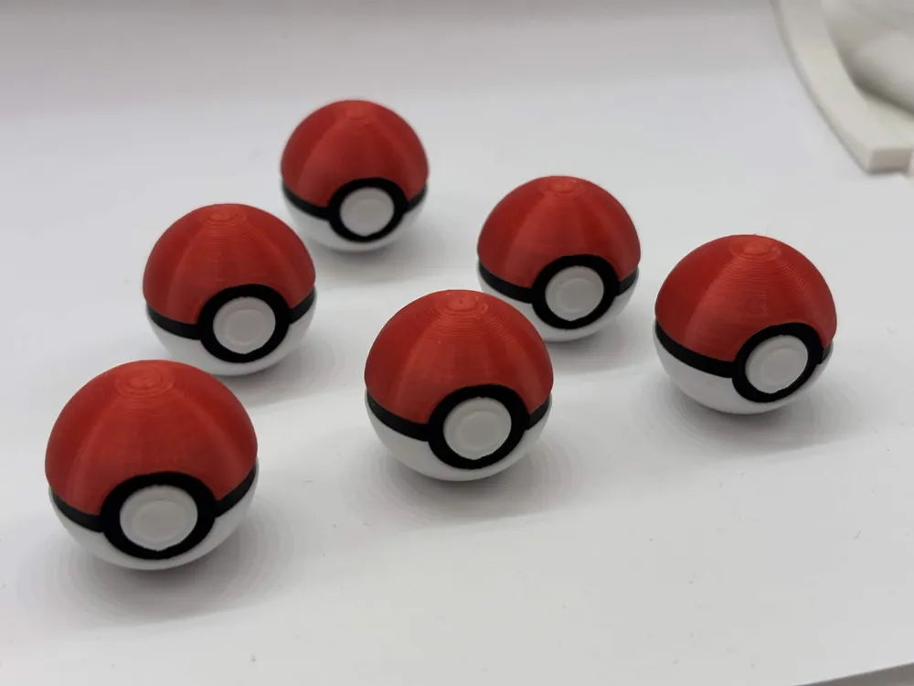 Mini Pokeball Collectible - Free 3D Print Model - MakerWorld