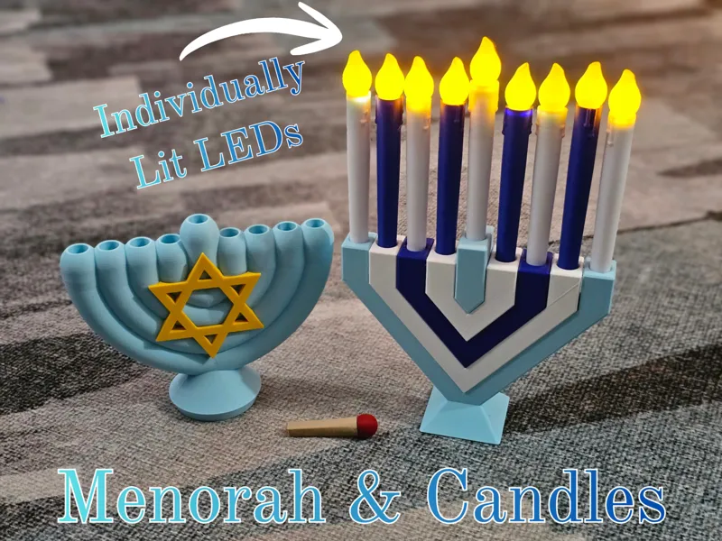 Menorah & LED Candles