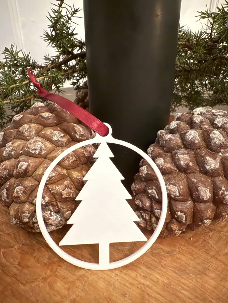 Minimalist Christmas Tree Ornament for 3D Printing