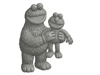 Kaws cookie monster and Elmo