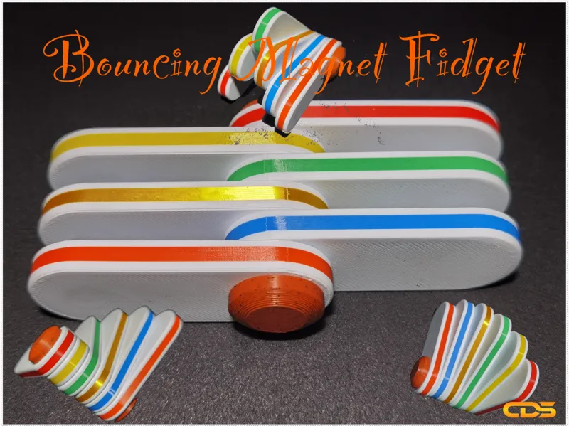 Bouncing 6 part magnet fidget