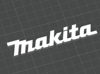 Makita Power Tools Logo - Custom 3D Printed