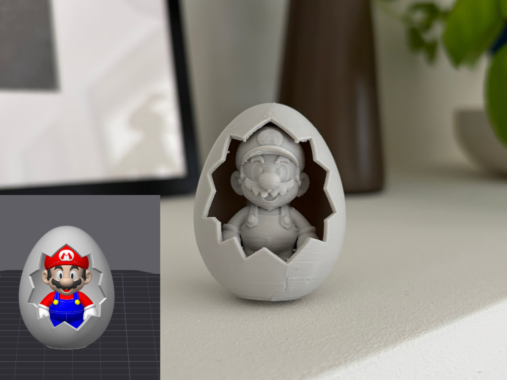 Easter Egg Super Mario Figure