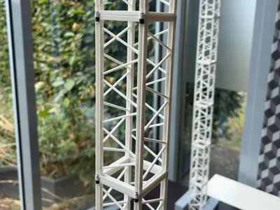 1:29 Tower Crane Section |Mast Section (Mast Section)