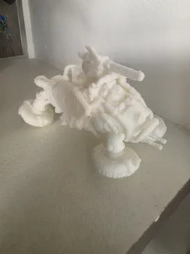 Modelo para impresión 3D: Defending car — vista de referencia 3