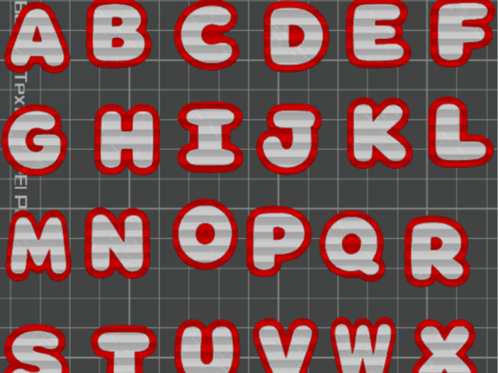 Alphabet Straw Toppers (8mm & 10mm) AMS and Pause