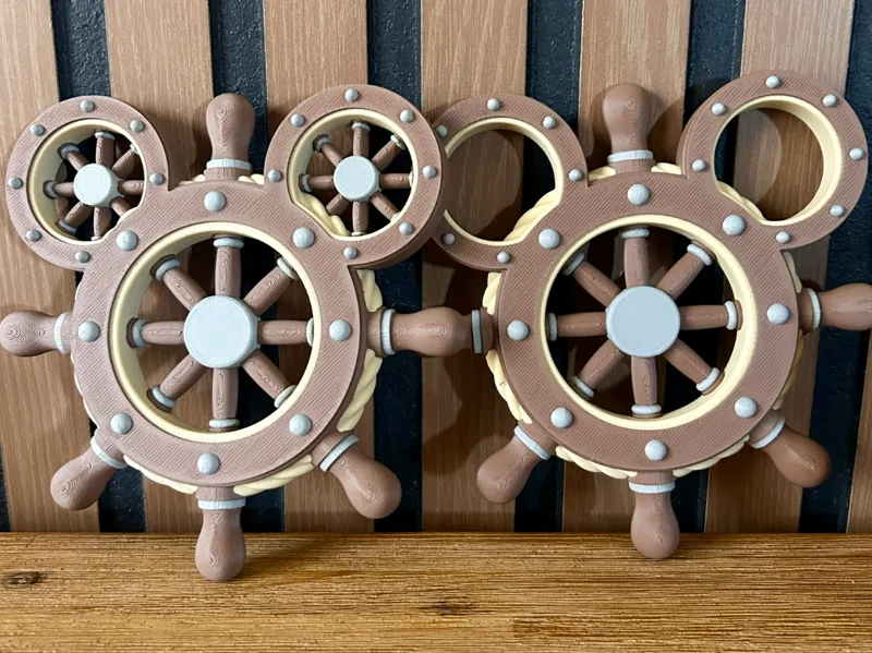 Pirate Mickey Ship Wheel Magnet