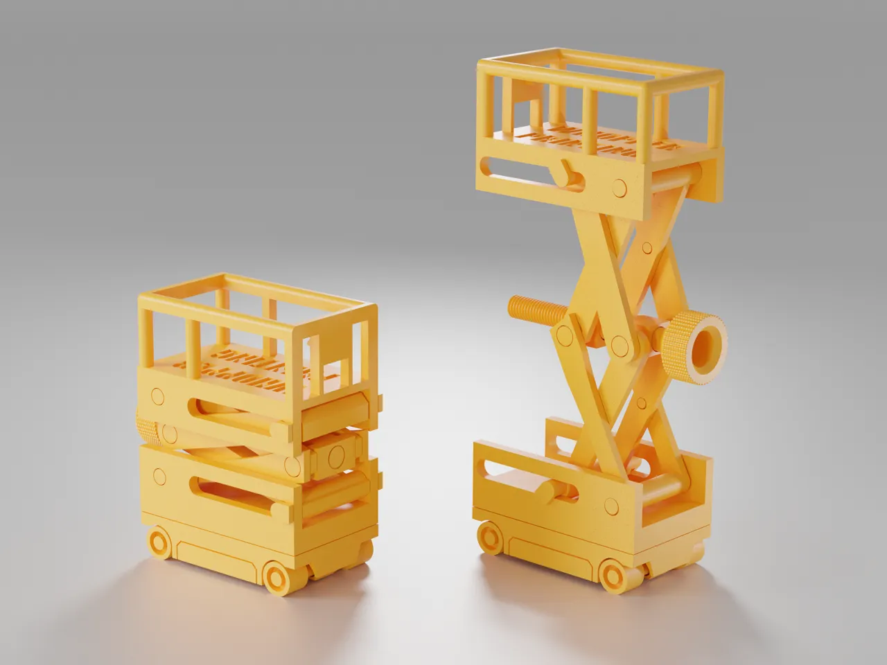 Print-in-Place Scissor Lift (No Support Needed!) view 4