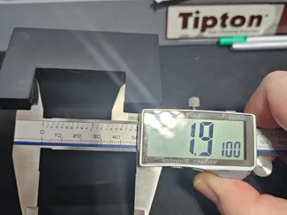 6.5 Creedmoor trim measuring 1.910 inches
