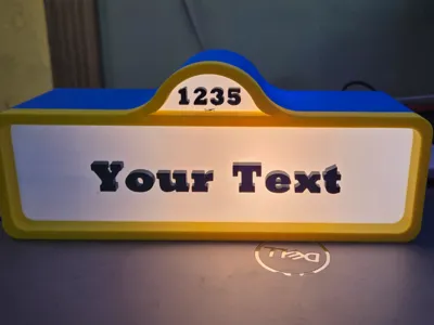 Light up Street Sign with swappable face plates