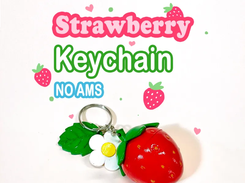Strawberry Keychain