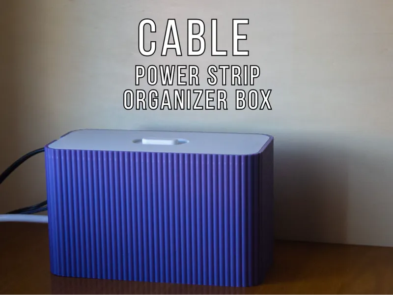 Cable Power Strip Organizer Box